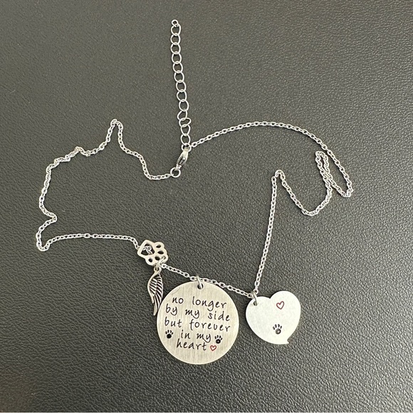 O. Riya pet loss pendant on a chain new in box - Picture 3 of 4